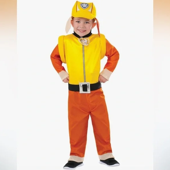 Paw Patrol toddler Rubble costume size small (3-4t) - Picture 1 of 1